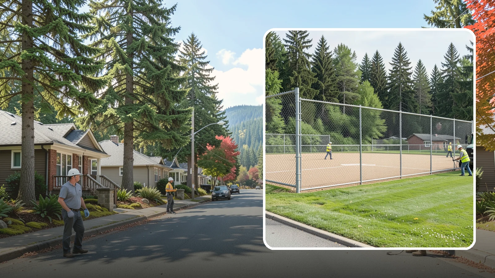Athletic Field Fencing in Hunts Point, King County, WA - Install backstops, outfield fencing, and enclosures for ballfields and athletic facilities.