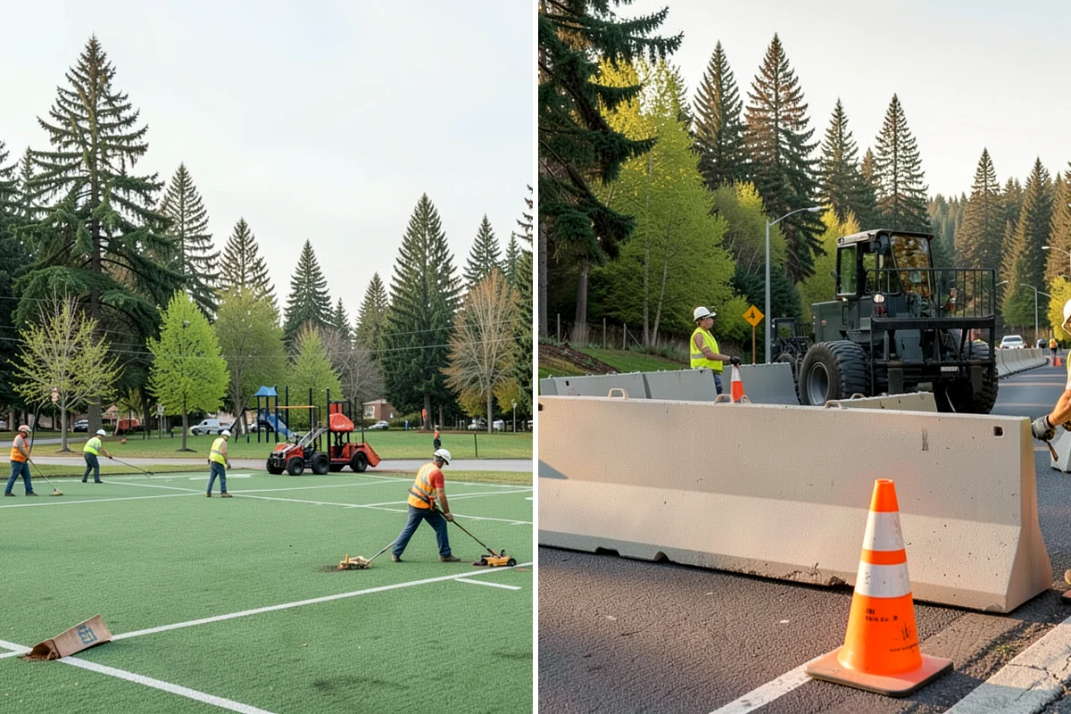 Athletic Field Fencing in Lakewood, Pierce County, WA - Confirm field dimensions, sport standards, and layout