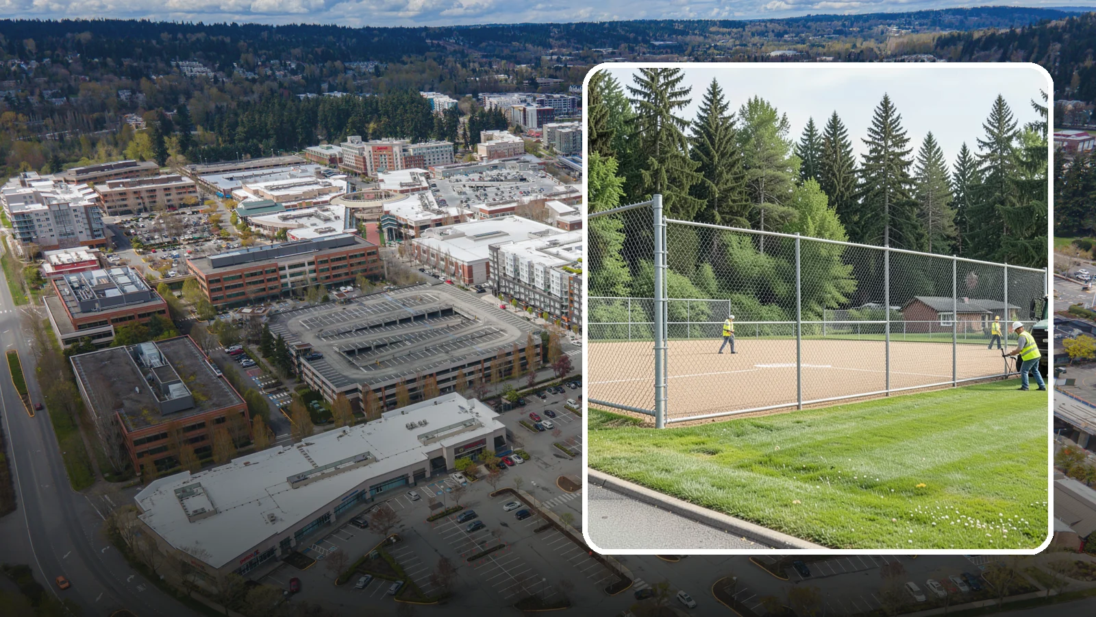 Athletic Field Fencing in Redmond, King County, WA - Install backstops, outfield fencing, and enclosures for ballfields and athletic facilities.