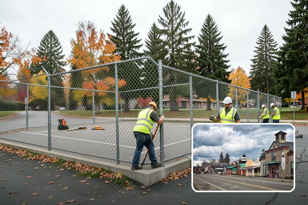 Athletic Field Fencing in Roy, Pierce County, WA - Withstands ball impact and heavy league use
