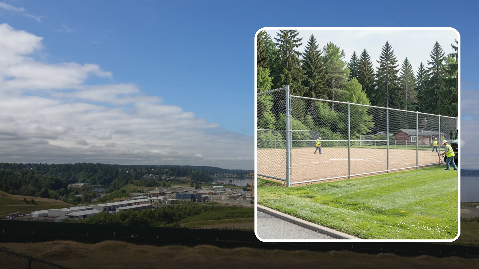 Athletic Field Fencing in University Place, Pierce County, WA - Install backstops, outfield fencing, and enclosures for ballfields and athletic facilities.