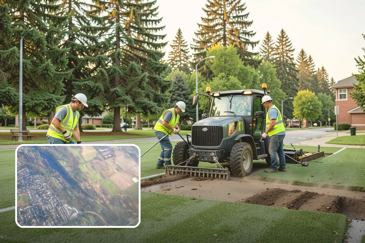 Athletic Field Overseeding in Algona, King County, WA - Restored turf density that improves safety and appearance