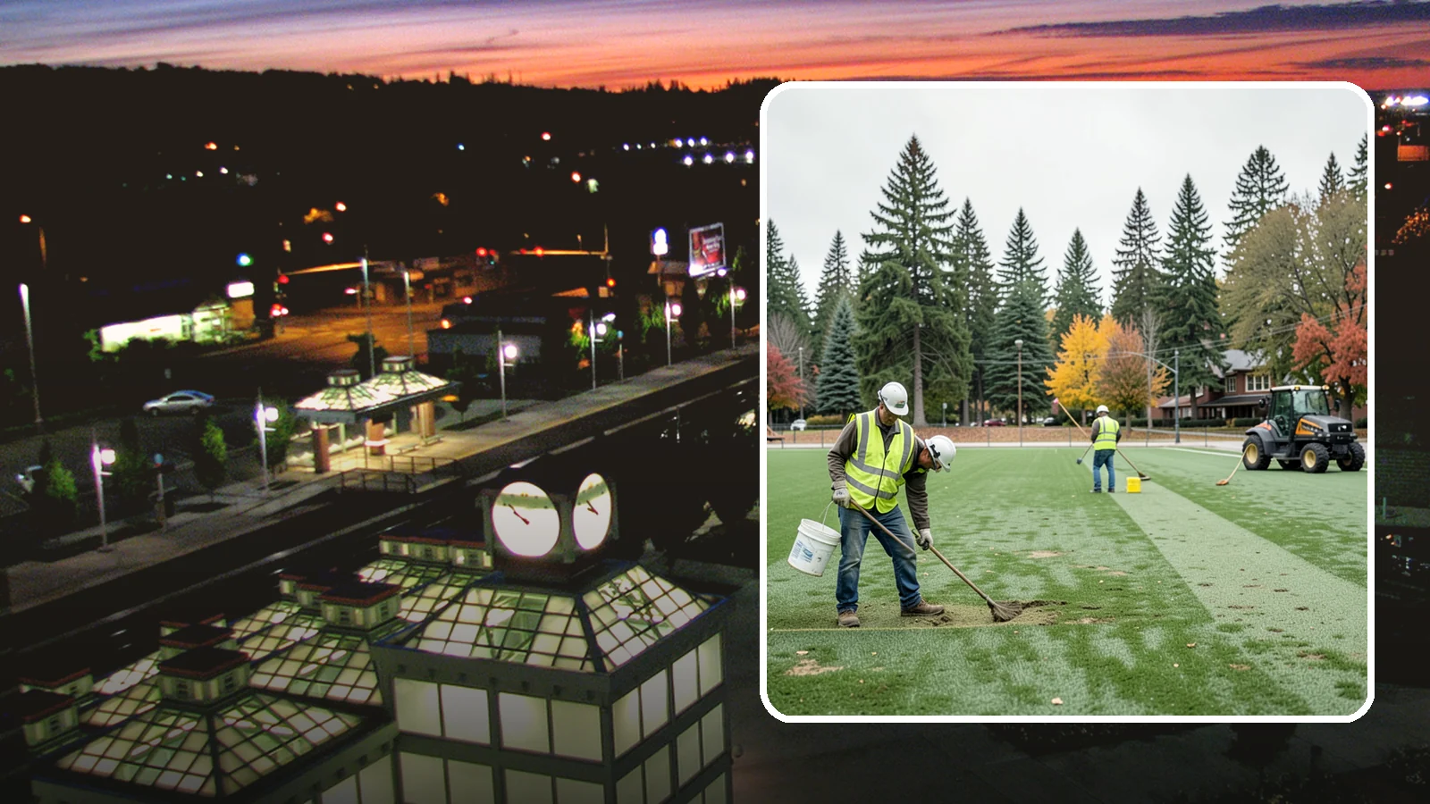 Athletic Field Overseeding in Auburn, King County, WA - Overseeding of worn sports turf that restores density, coverage, and durability on public athletic fields.