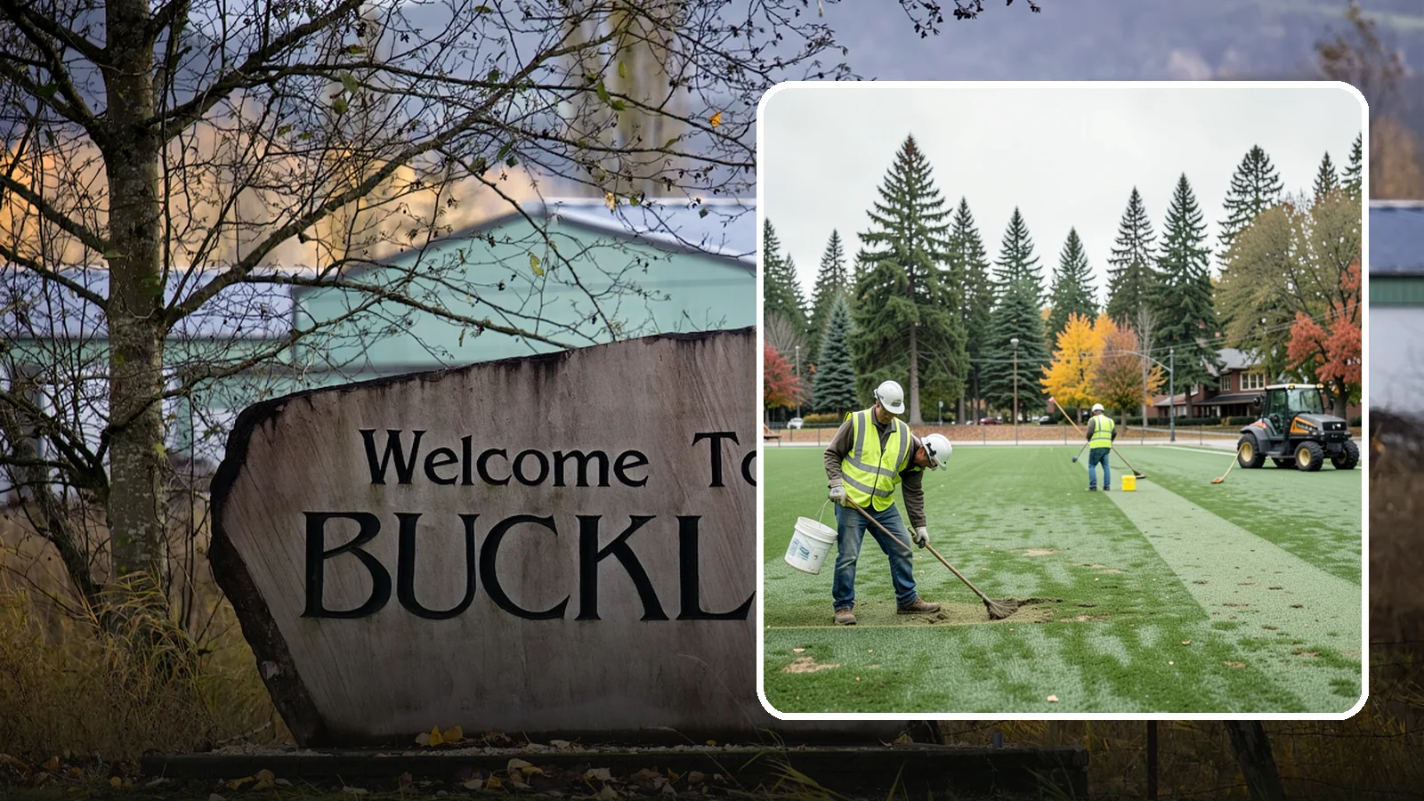 Athletic Field Overseeding in Buckley, Pierce County, WA - Overseeding of worn sports turf that restores density, coverage, and durability on public athletic fields.