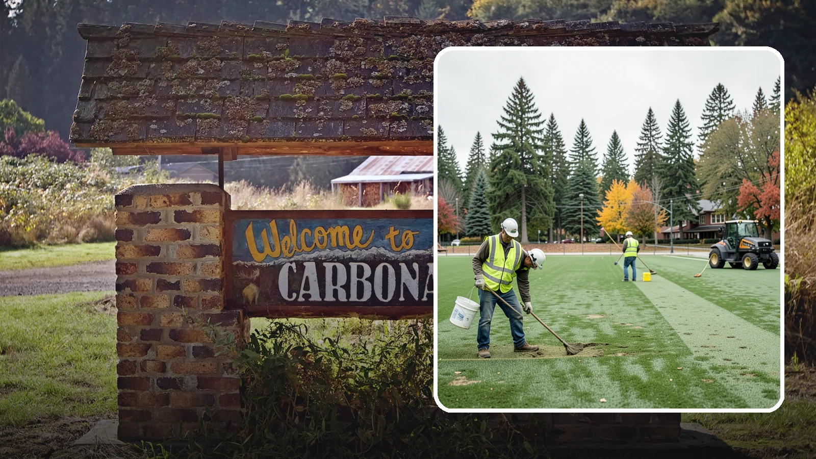 Athletic Field Overseeding in Carbonado, Pierce County, WA - Overseeding of worn sports turf that restores density, coverage, and durability on public athletic fields.