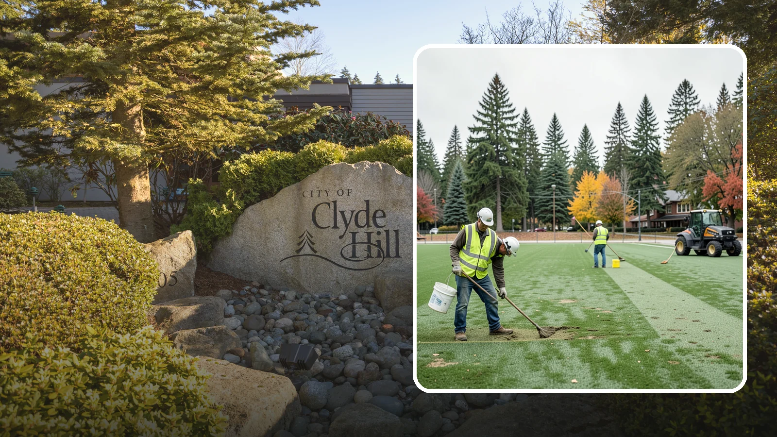 Athletic Field Overseeding in Clyde Hill, King County, WA - Overseeding of worn sports turf that restores density, coverage, and durability on public athletic fields.