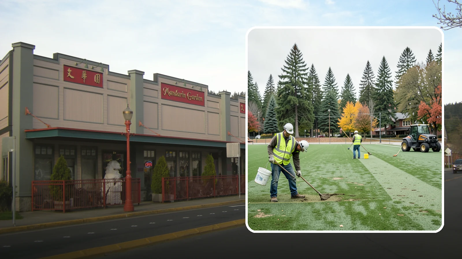 Athletic Field Overseeding in Issaquah, King County, WA - Overseeding of worn sports turf that restores density, coverage, and durability on public athletic fields.