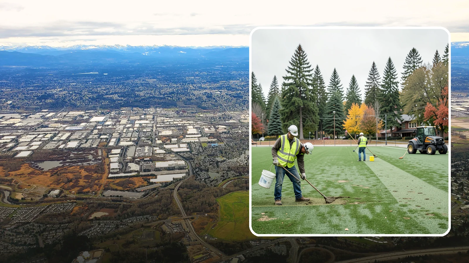 Athletic Field Overseeding in Kent, King County, WA - Overseeding of worn sports turf that restores density, coverage, and durability on public athletic fields.