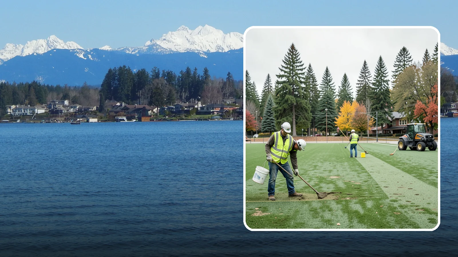 Athletic Field Overseeding in Lake Stevens, Snohomish County, WA - Overseeding of worn sports turf that restores density, coverage, and durability on public athletic fields.