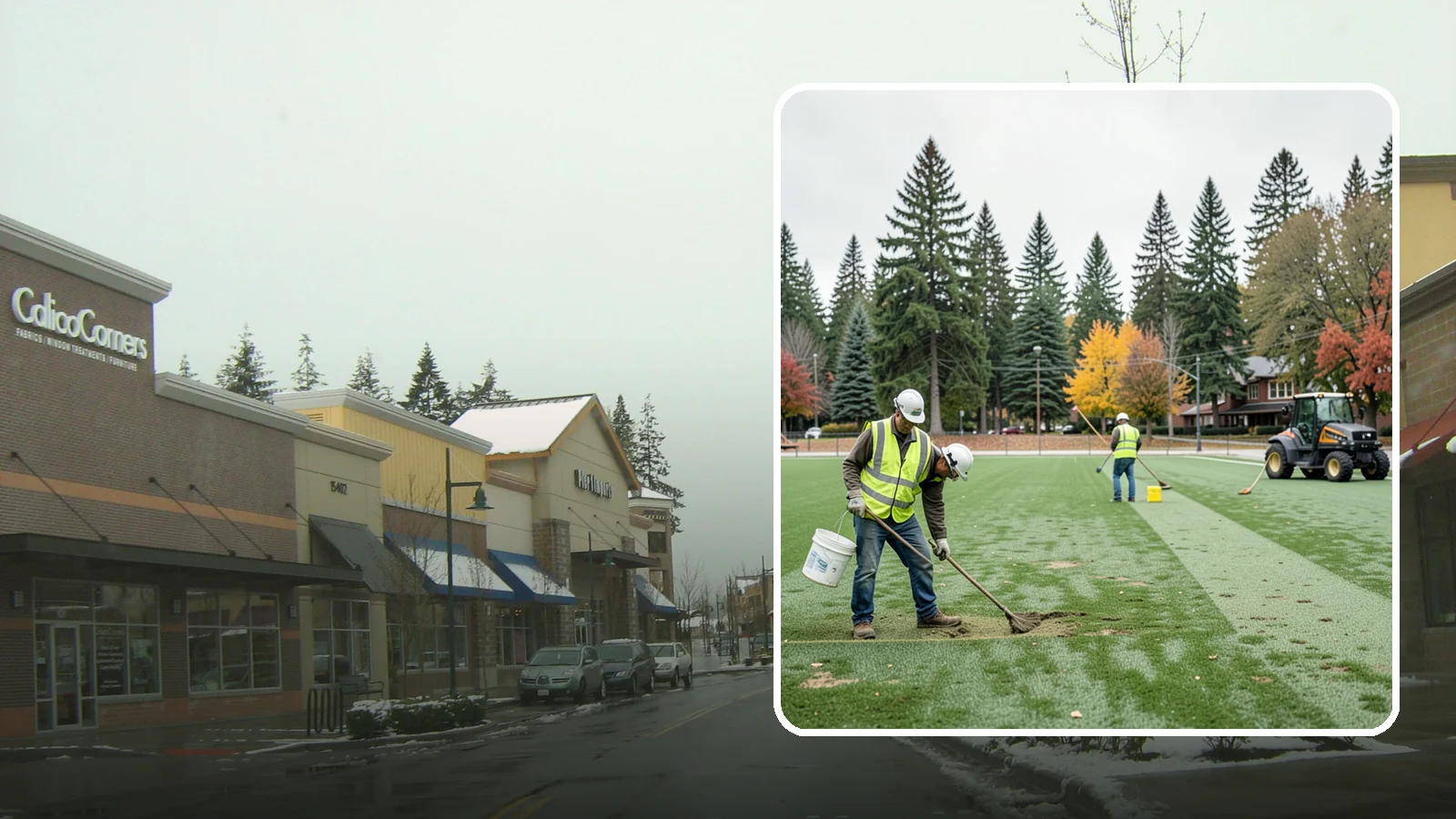 Athletic Field Overseeding in Mill Creek, Snohomish County, WA - Overseeding of worn sports turf that restores density, coverage, and durability on public athletic fields.