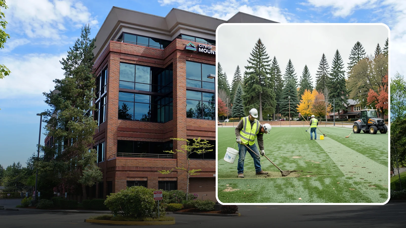 Athletic Field Overseeding in Mountlake Terrace, Snohomish County, WA - Overseeding of worn sports turf that restores density, coverage, and durability on public athletic fields.
