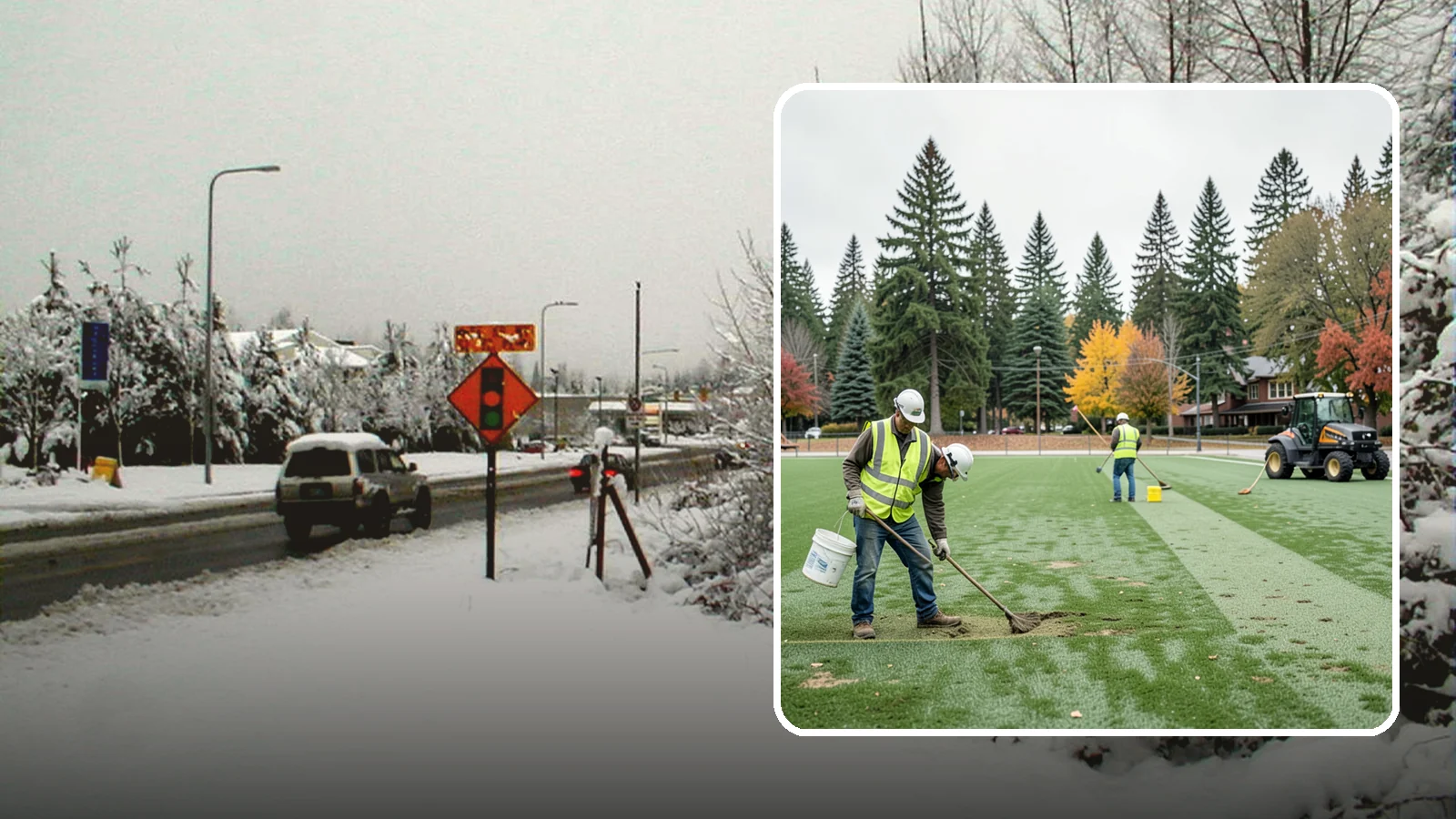 Athletic Field Overseeding in Newcastle, King County, WA - Overseeding of worn sports turf that restores density, coverage, and durability on public athletic fields.
