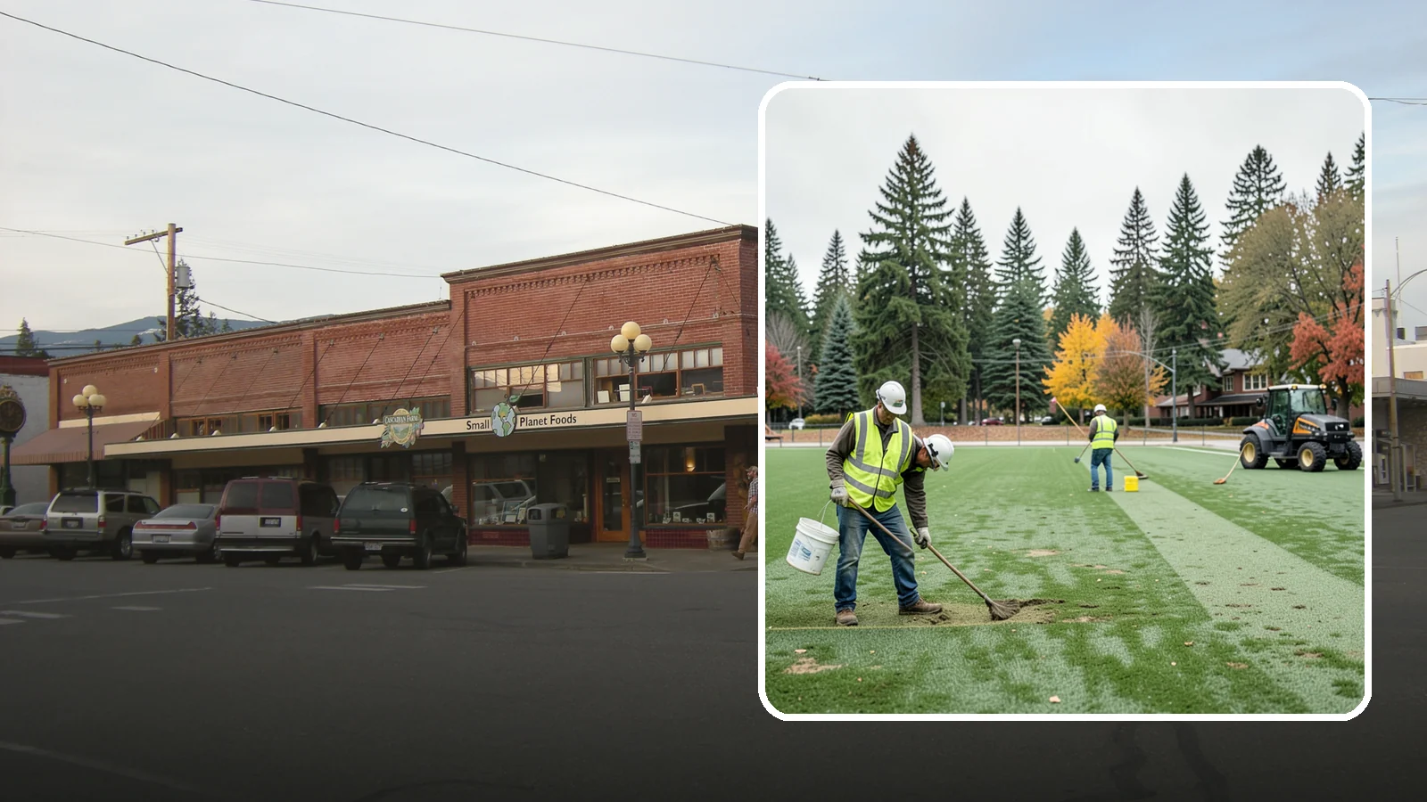 Athletic Field Overseeding in Sedro-Woolley, Skagit County, WA - Overseeding of worn sports turf that restores density, coverage, and durability on public athletic fields.
