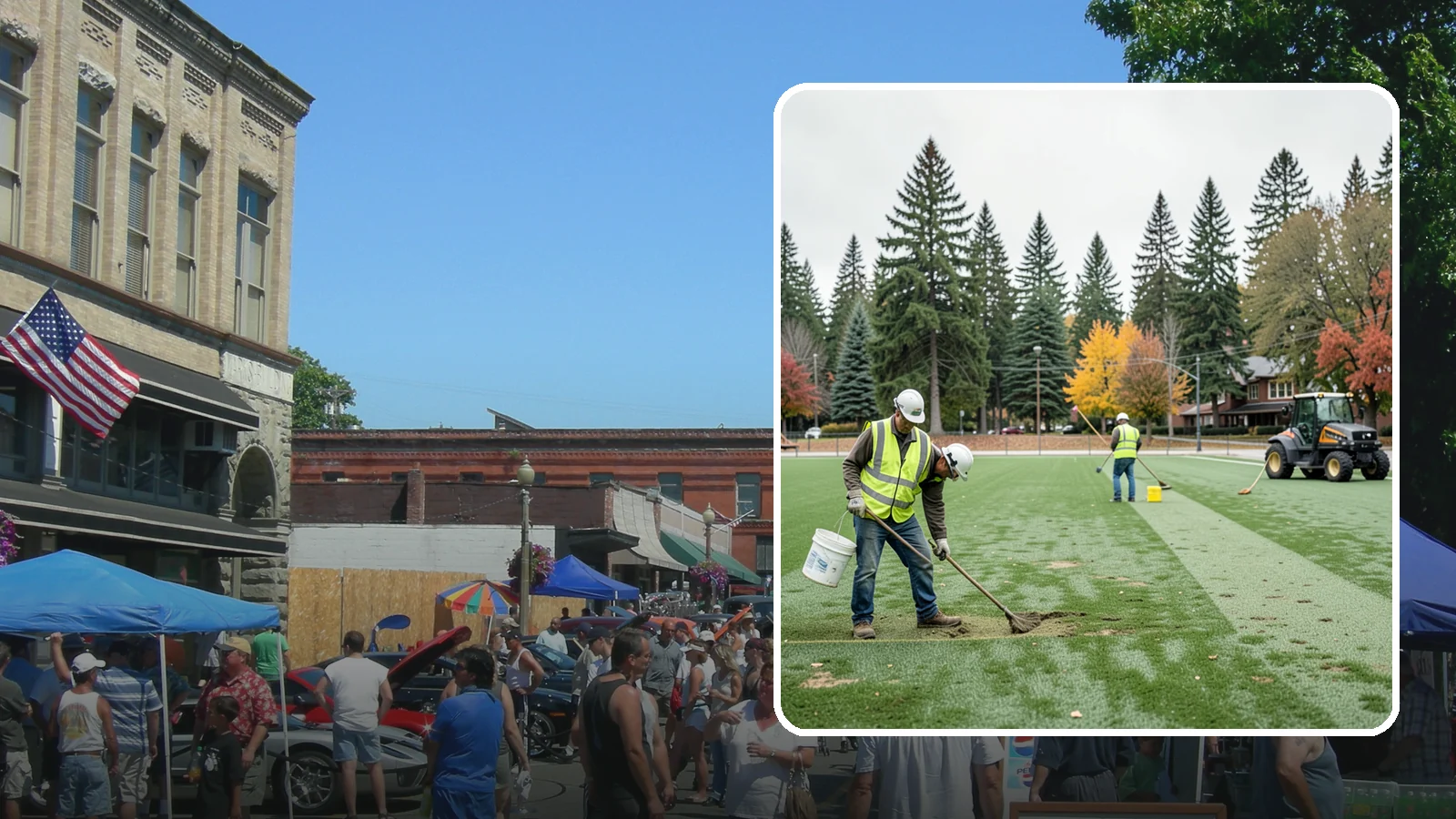 Athletic Field Overseeding in Snohomish, Snohomish County, WA - Overseeding of worn sports turf that restores density, coverage, and durability on public athletic fields.
