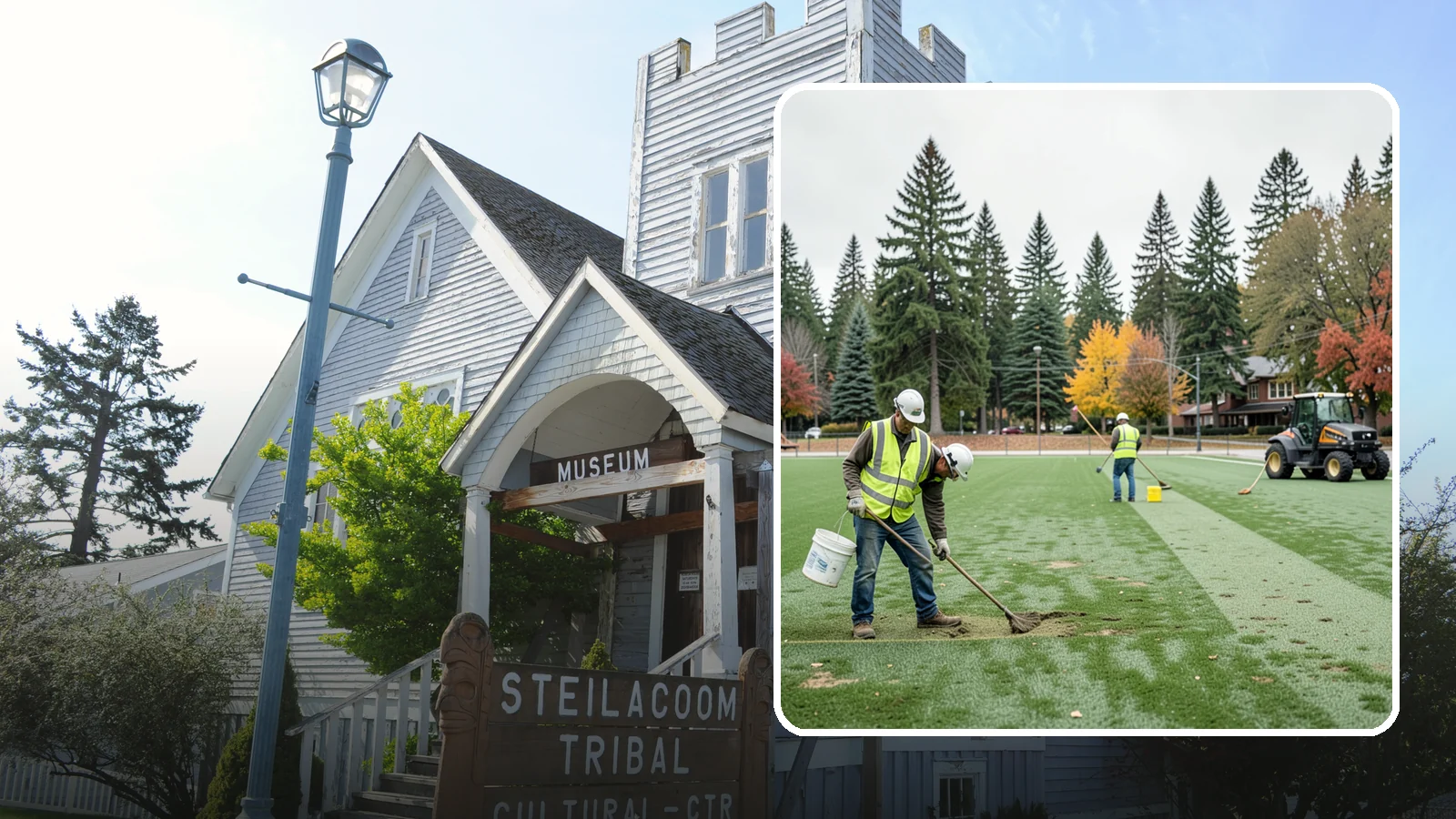Athletic Field Overseeding in Steilacoom, Pierce County, WA - Overseeding of worn sports turf that restores density, coverage, and durability on public athletic fields.