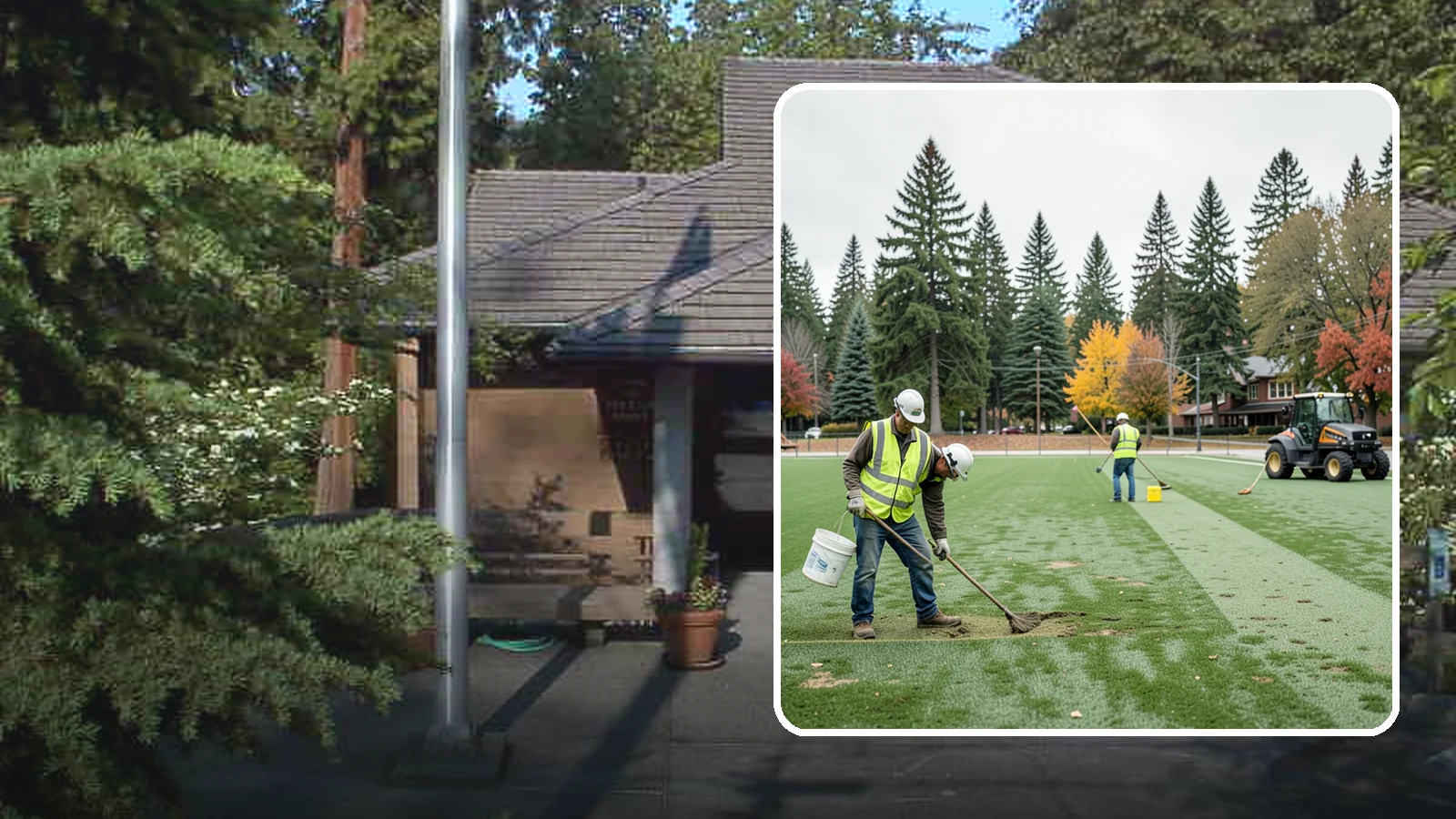 Athletic Field Overseeding in Yarrow Point, King County, WA - Overseeding of worn sports turf that restores density, coverage, and durability on public athletic fields.
