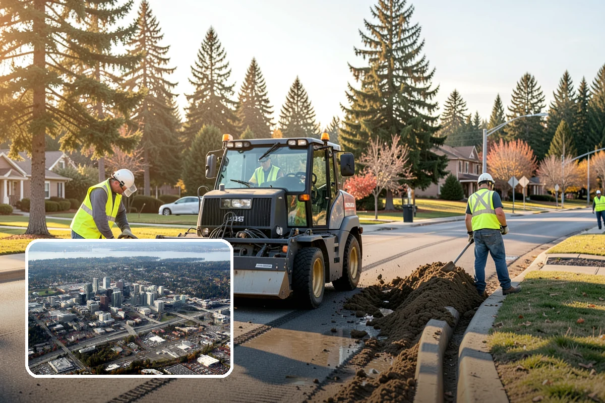 Backstop Installation in Bellevue, King County, WA - Contains foul balls and protects spectators behind home plate