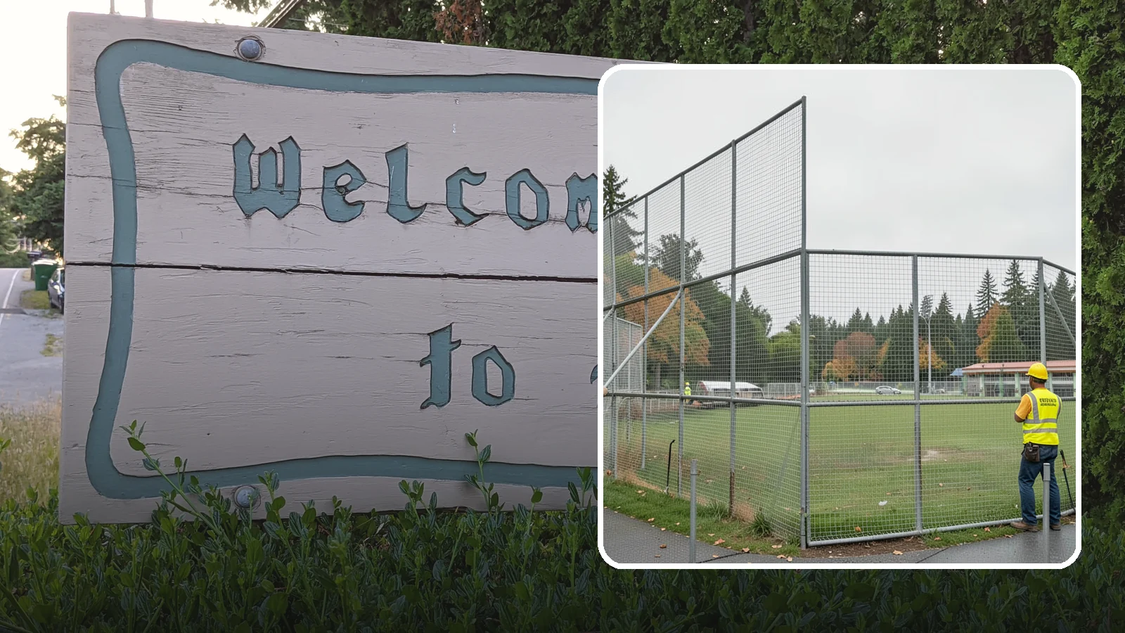 Backstop Installation in Brier, Snohomish County, WA - Installation of ballfield backstops and protective fencing to regulation height and safety standards.