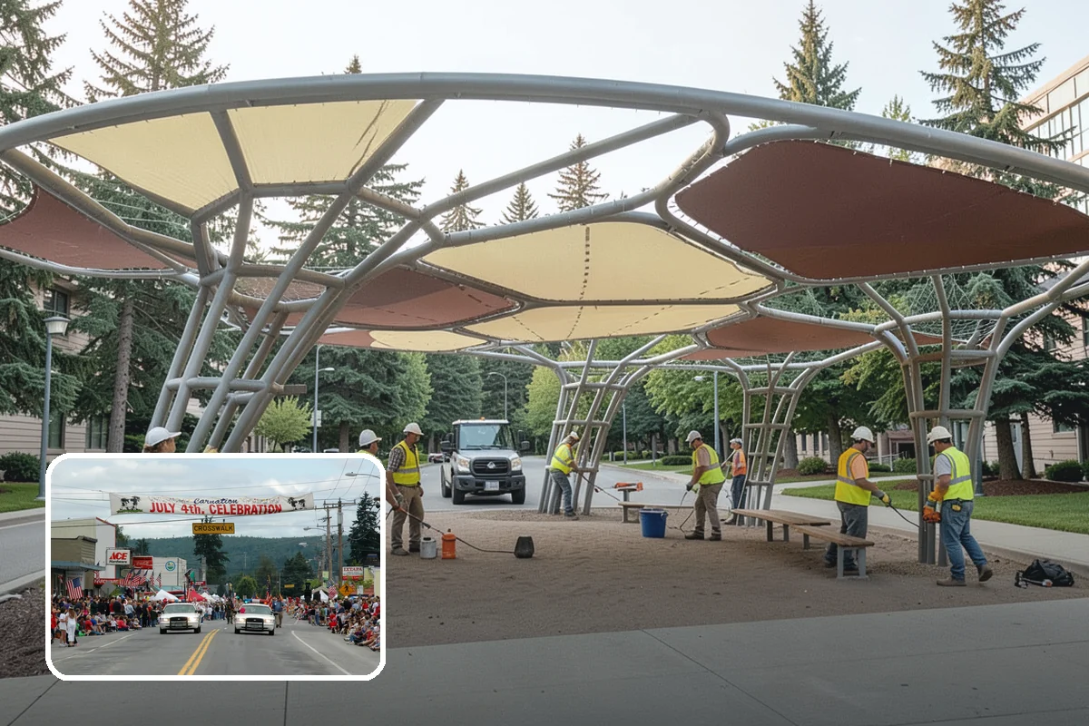Backstop Installation in Carnation, King County, WA - Contains foul balls and protects spectators behind home plate