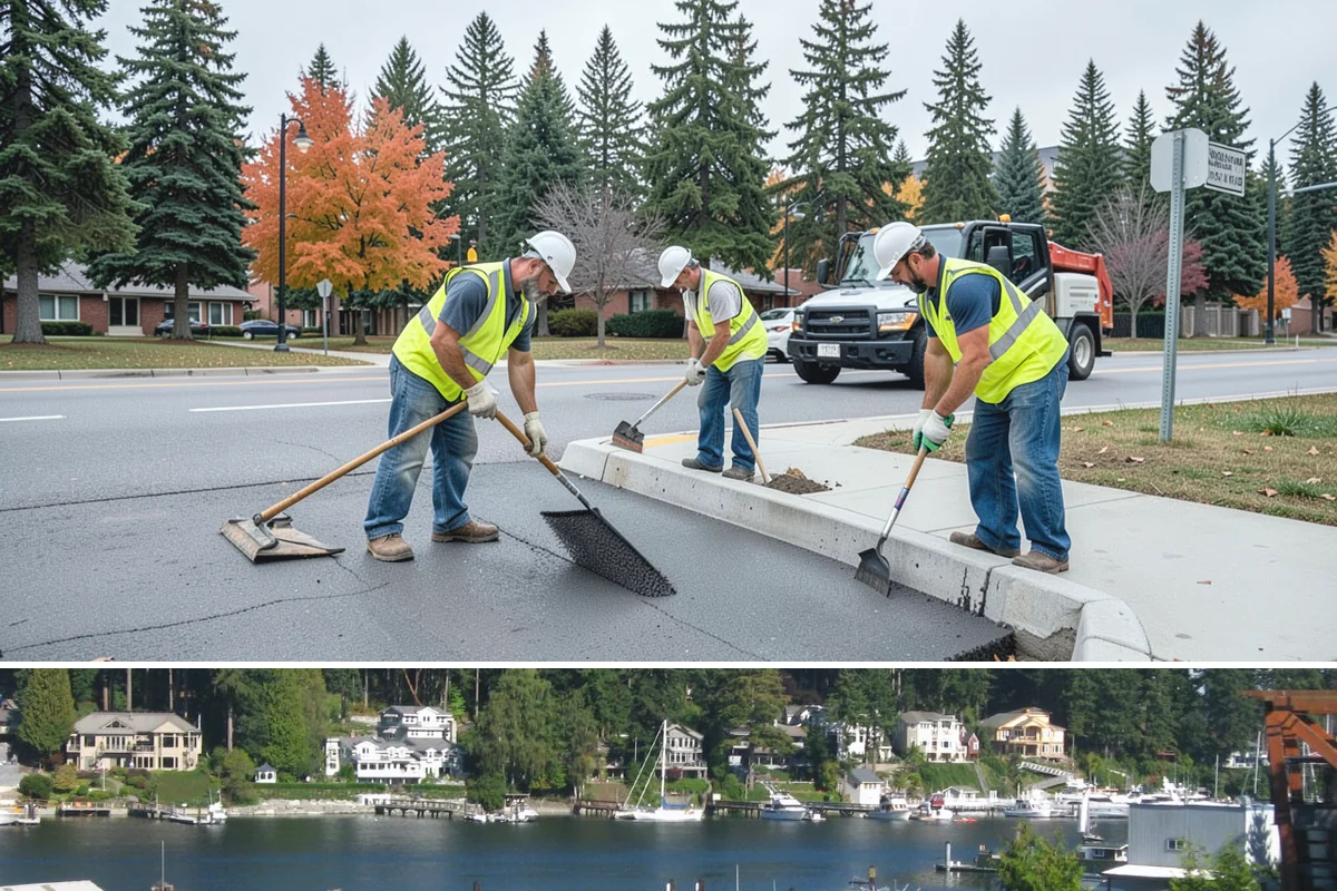 Backstop Installation in Gig Harbor, Pierce County, WA - Footing and structural work is best scheduled in the drier months when excavations and concrete cure reliably.