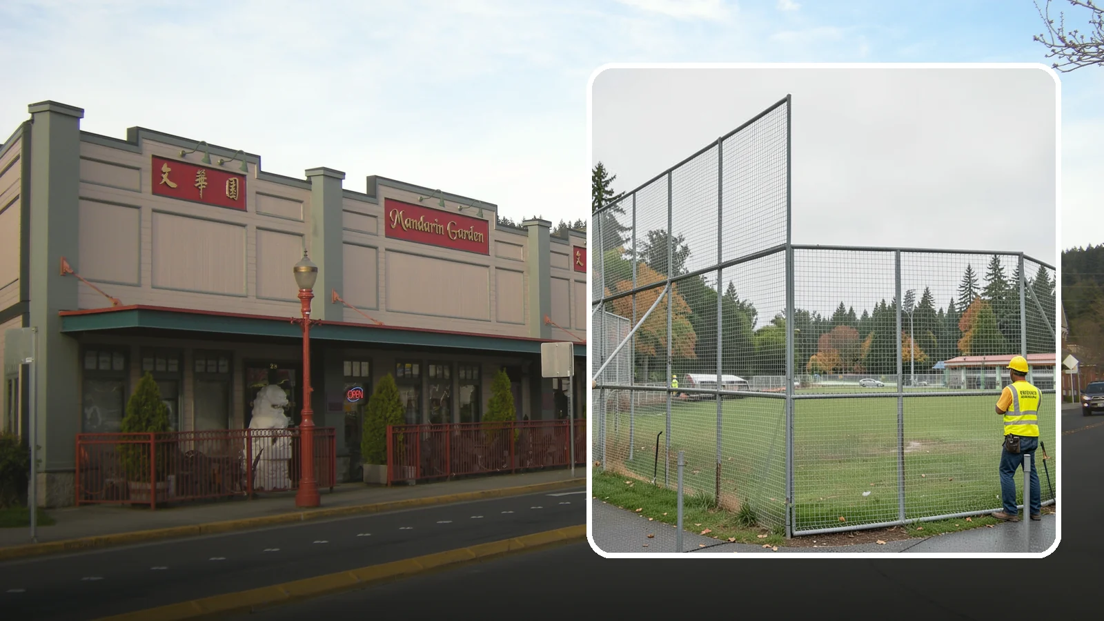 Backstop Installation in Issaquah, King County, WA - Installation of ballfield backstops and protective fencing to regulation height and safety standards.