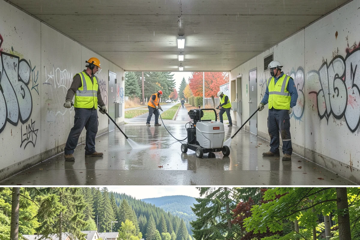 Backstop Installation in Lake Forest Park, King County, WA - Footing and structural work is best scheduled in the drier months when excavations and concrete cure reliably.