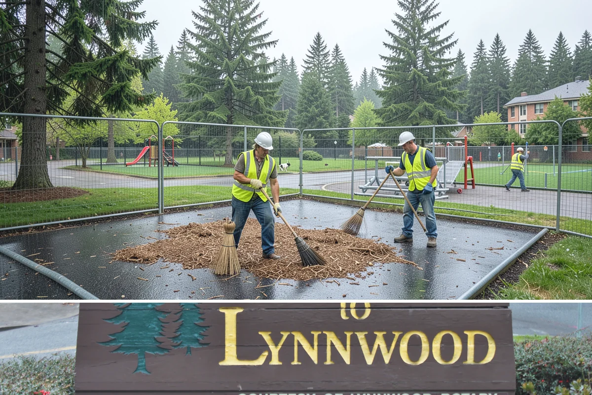 Backstop Installation in Lynnwood, Snohomish County, WA - Footing and structural work is best scheduled in the drier months when excavations and concrete cure reliably.