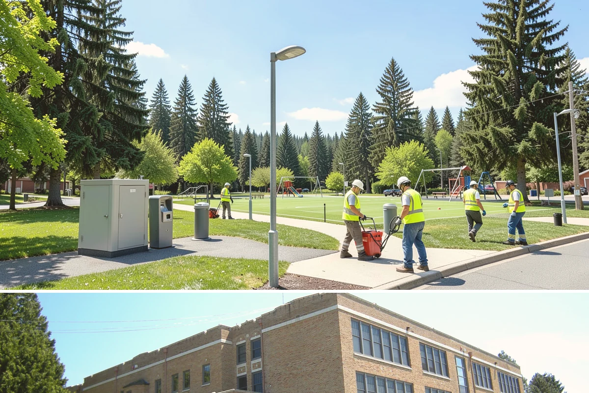 Backstop Installation in Maple Valley, King County, WA - Footing and structural work is best scheduled in the drier months when excavations and concrete cure reliably.