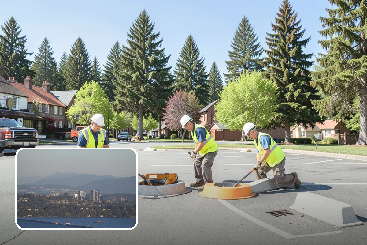 Backstop Installation in Medina, King County, WA - Contains foul balls and protects spectators behind home plate