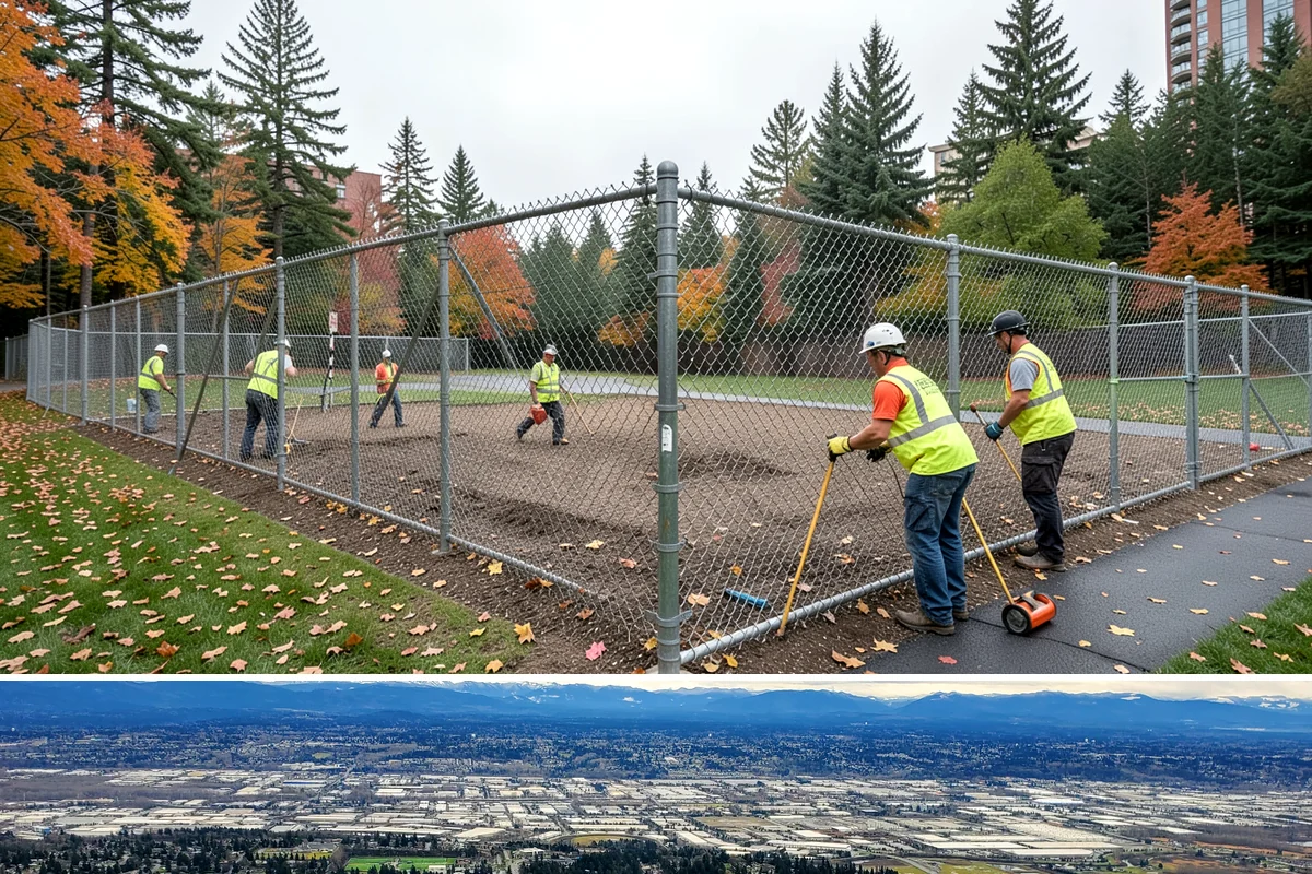 Backstop Installation in SeaTac, King County, WA - Footing and structural work is best scheduled in the drier months when excavations and concrete cure reliably.