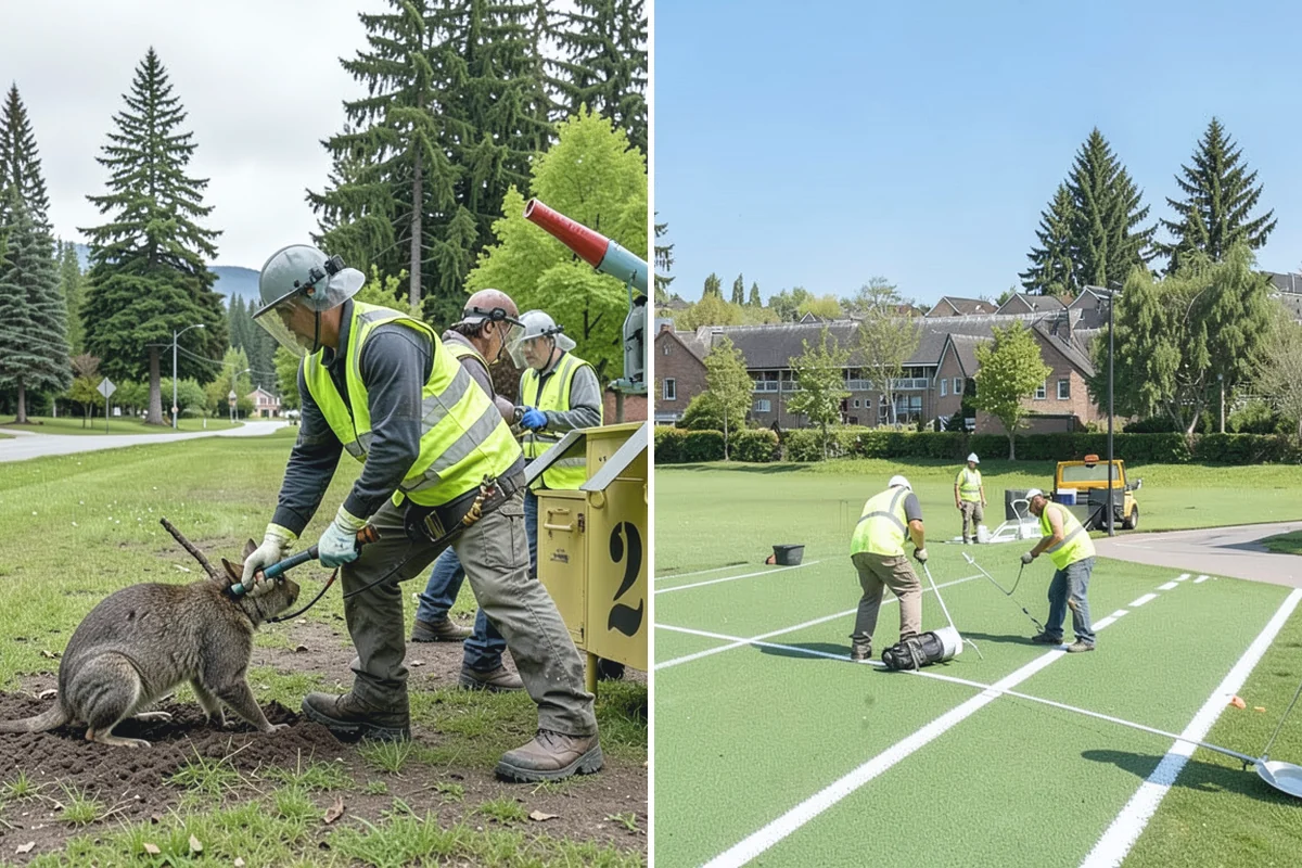 Backstop Installation in South Prairie, Pierce County, WA - Confirm field classification, backstop dimensions, and layout