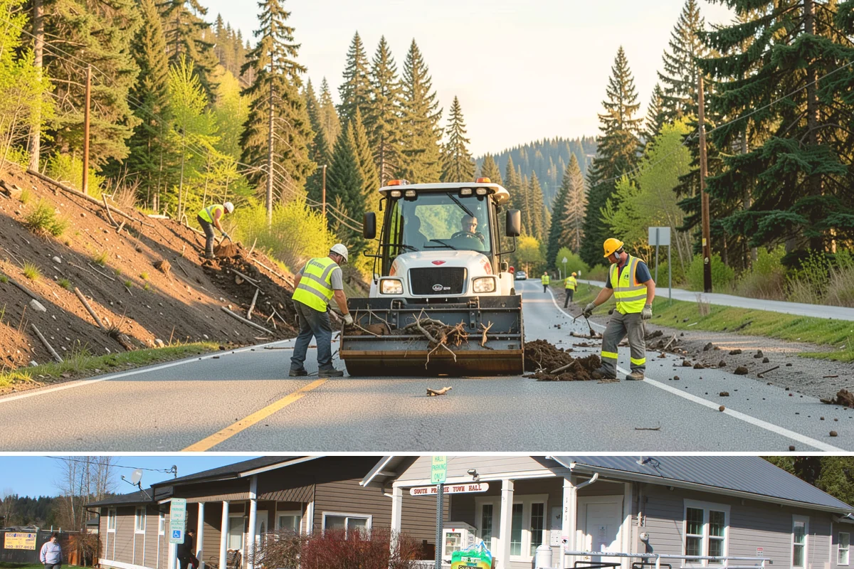 Backstop Installation in South Prairie, Pierce County, WA - Footing and structural work is best scheduled in the drier months when excavations and concrete cure reliably.