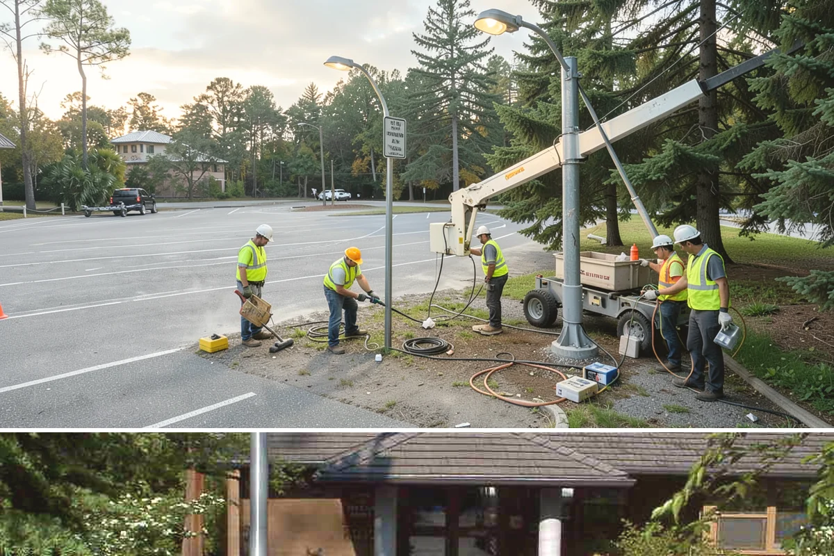 Backstop Installation in Yarrow Point, King County, WA - Footing and structural work is best scheduled in the drier months when excavations and concrete cure reliably.
