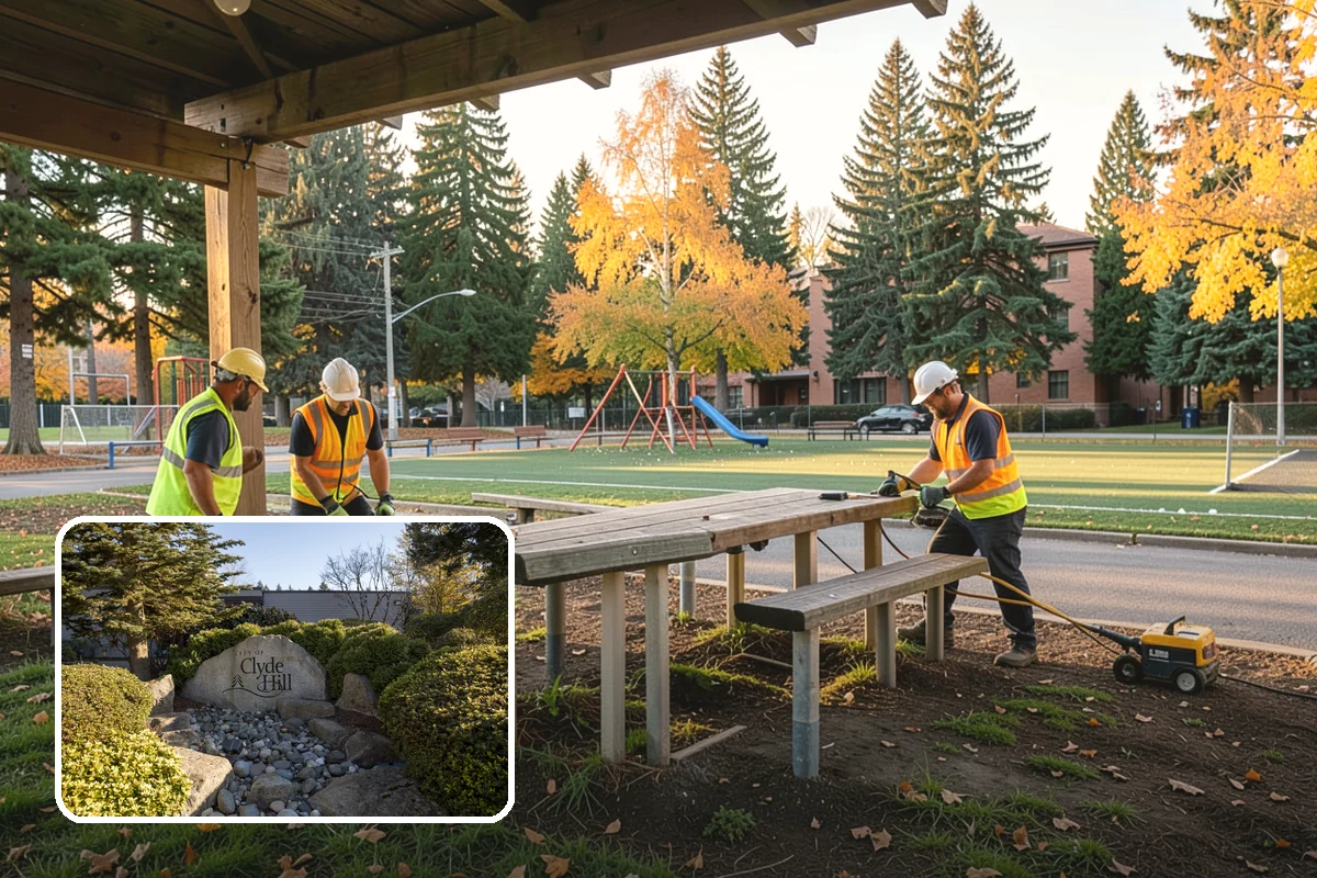 Banner Installation in Clyde Hill, King County, WA - Proper brackets and tensioning for wind resistance