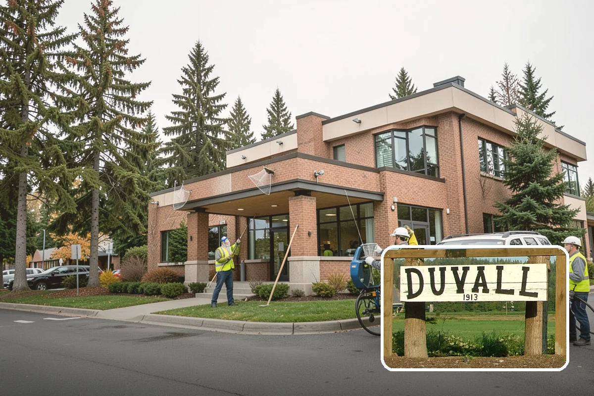 Banner Installation in Duvall, King County, WA - Proper brackets and tensioning for wind resistance