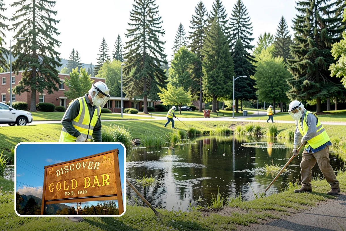 Banner Installation in Gold Bar, Snohomish County, WA - Proper brackets and tensioning for wind resistance