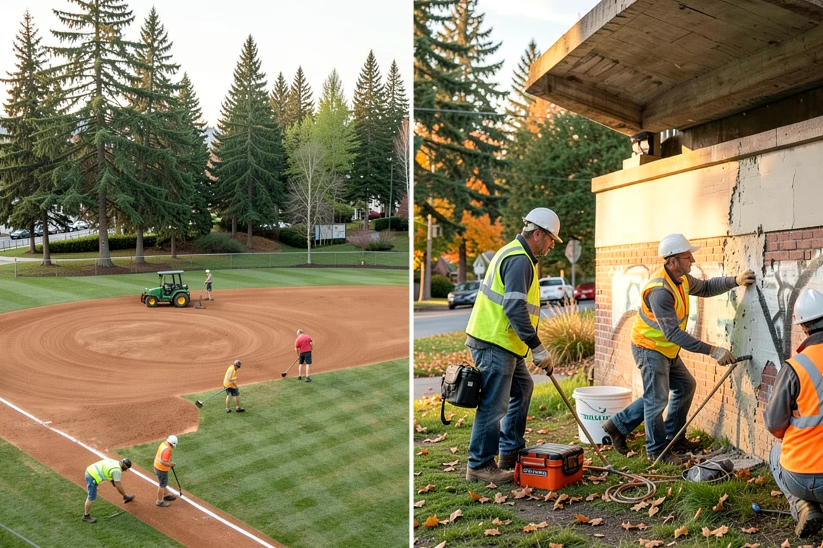 Banner Installation in Maple Valley, King County, WA - Confirm banner locations, sizes, and pole hardware