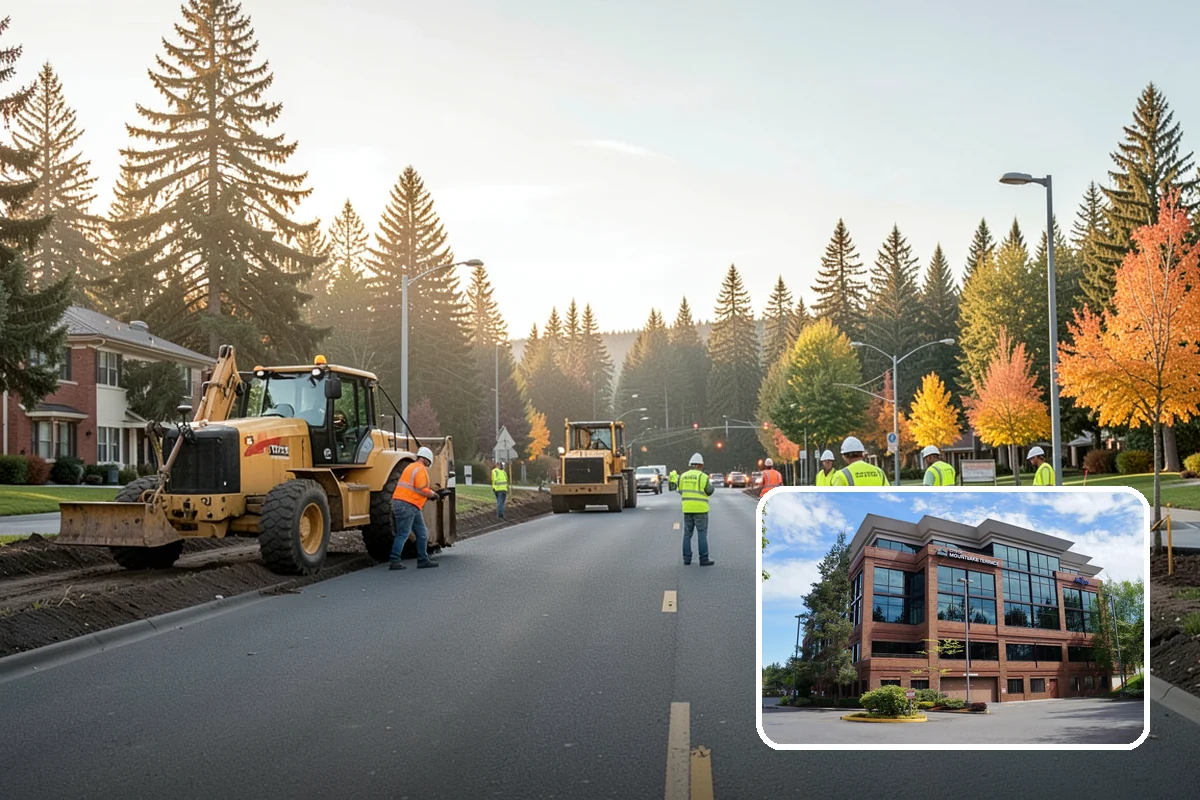 Banner Installation in Mountlake Terrace, Snohomish County, WA - Proper brackets and tensioning for wind resistance