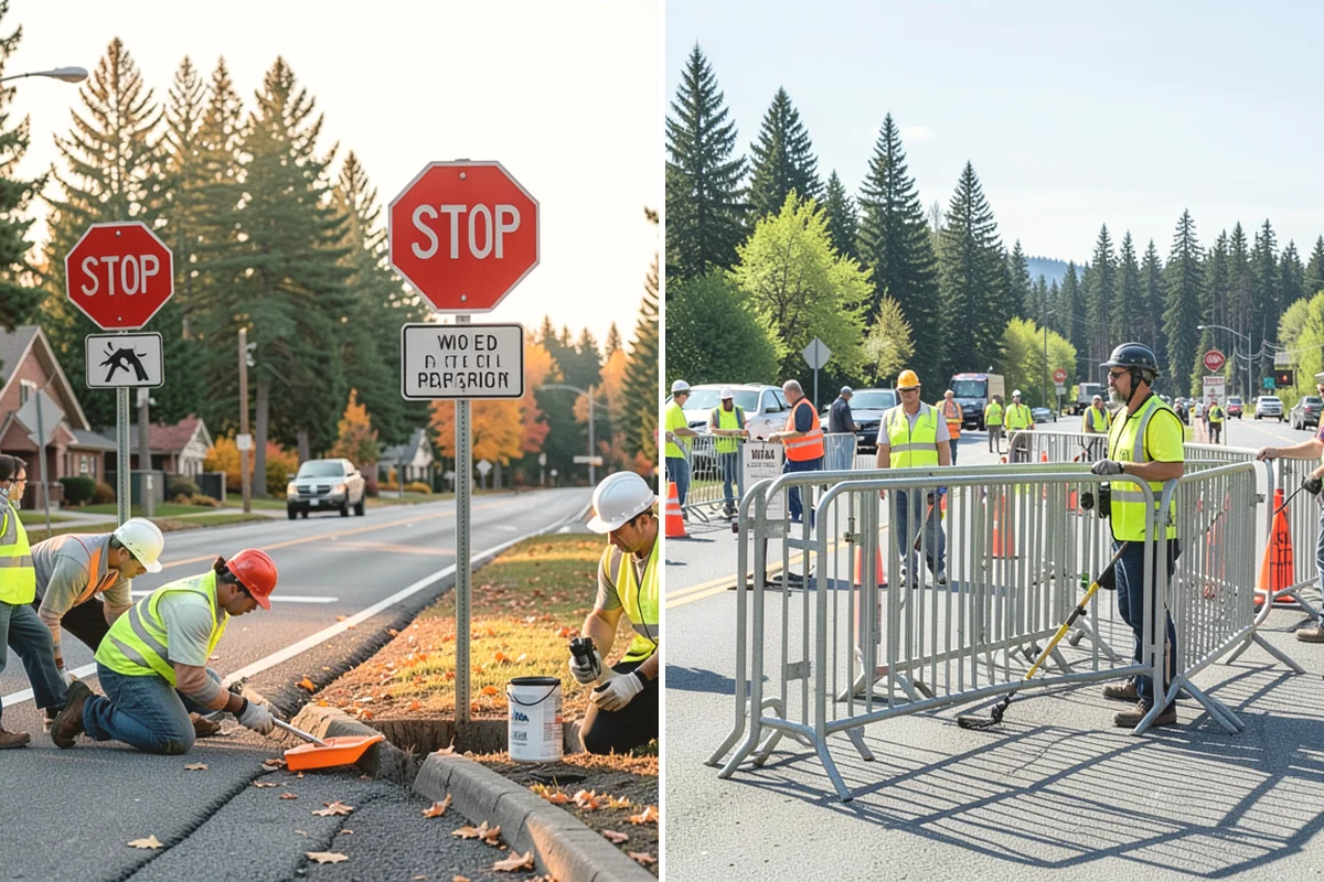 Banner Installation in North Bend, King County, WA - Confirm banner locations, sizes, and pole hardware
