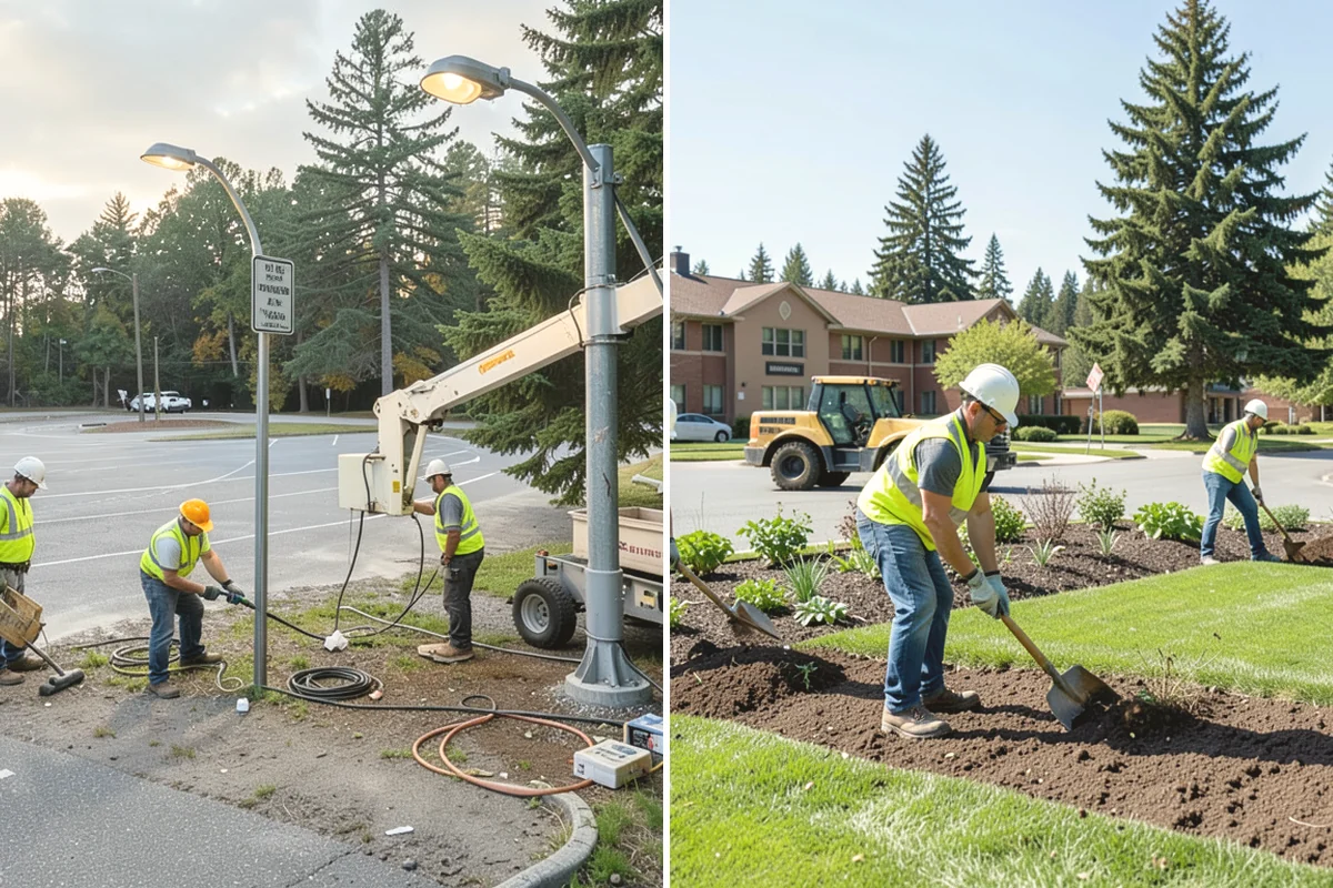 Banner Installation in Oak Harbor, Island County, WA - Confirm banner locations, sizes, and pole hardware
