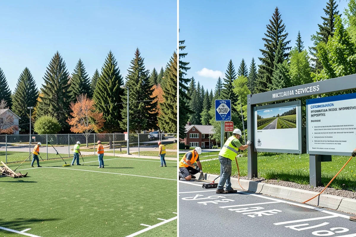 Banner Installation in Pacific, King County, WA - Confirm banner locations, sizes, and pole hardware