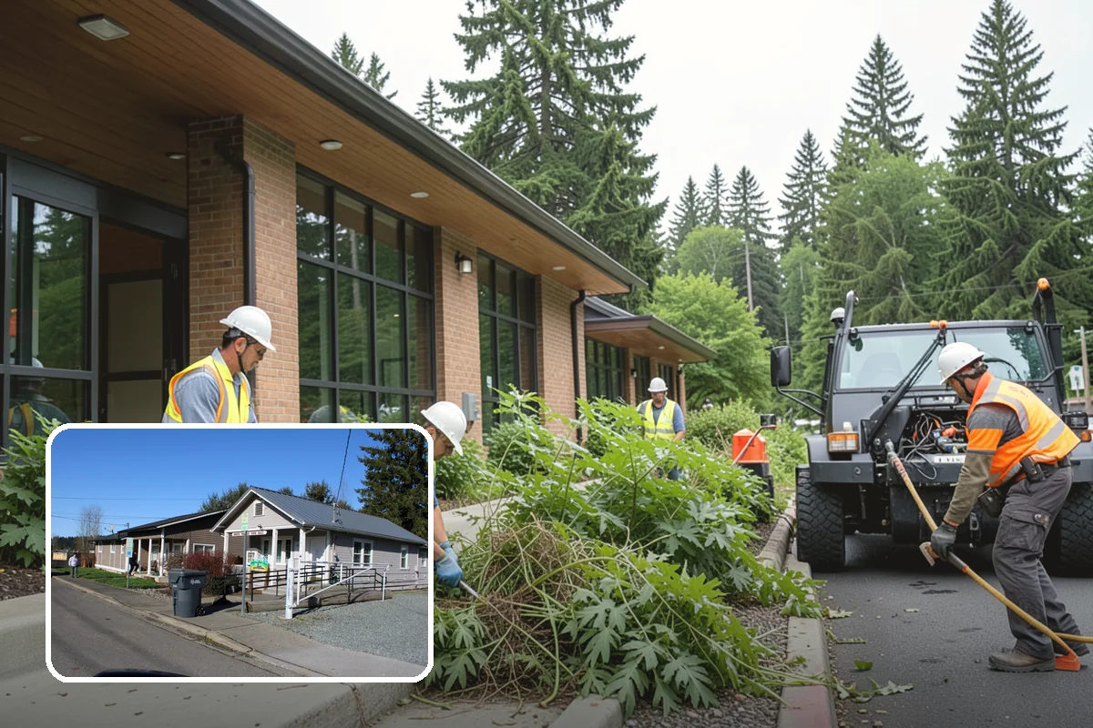 Banner Installation in South Prairie, Pierce County, WA - Proper brackets and tensioning for wind resistance