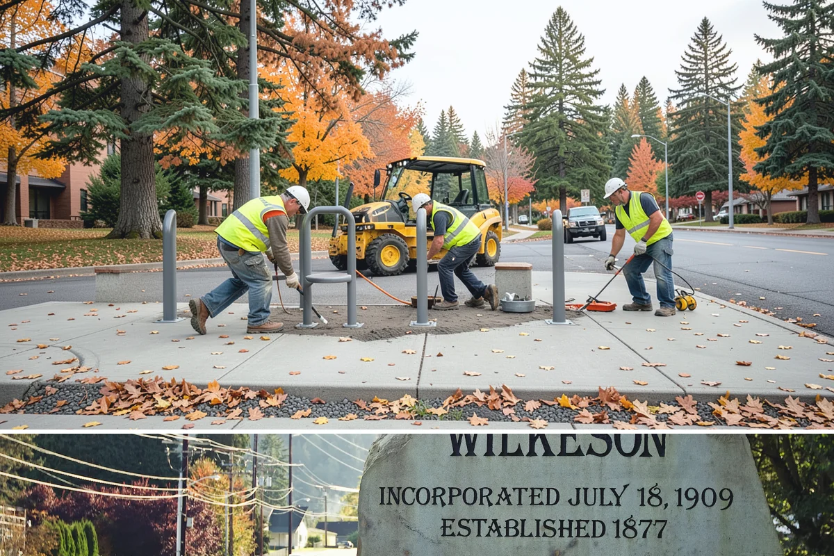 Banner Installation in Wilkeson, Pierce County, WA - Banner cycles turn over most frequently in spring and summer as the civic event calendar fills.