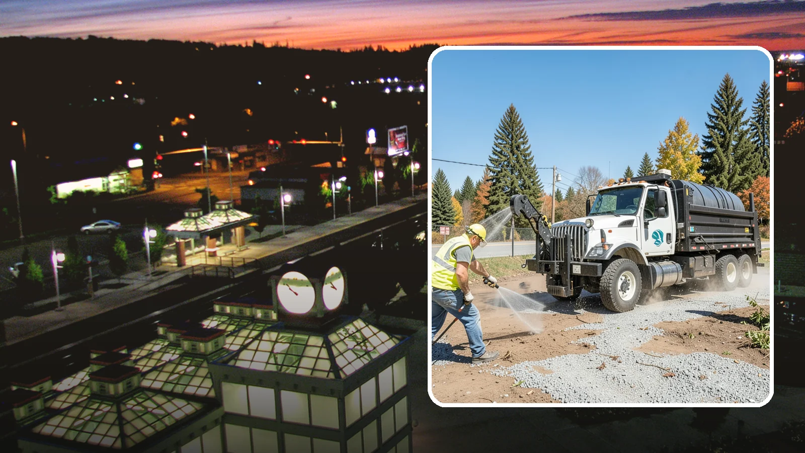 Bare Ground Vegetation Control in Auburn, King County, WA - Long-residual vegetation control keeping gravel yards, fence lines, and equipment areas free of growth.