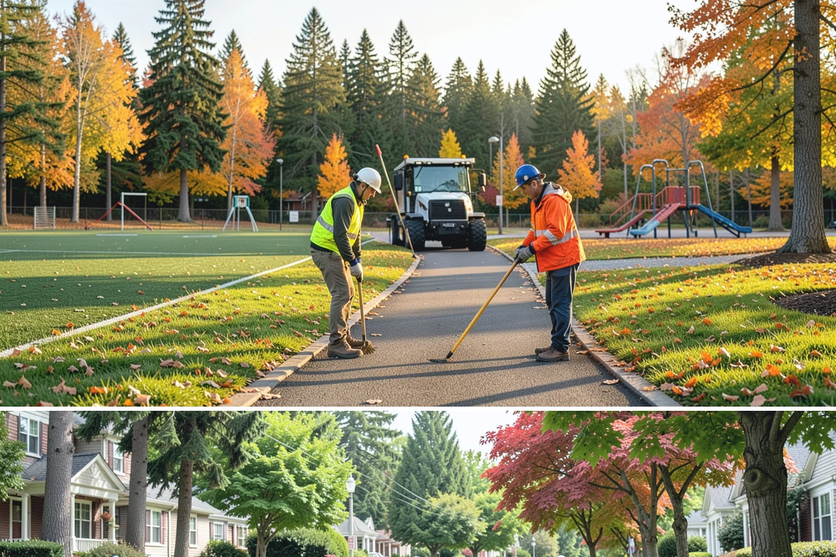 Bare Ground Vegetation Control in Beaux Arts Village, King County, WA - Bare-ground applications are most effective when applied in early spring ahead of the primary germination flush.