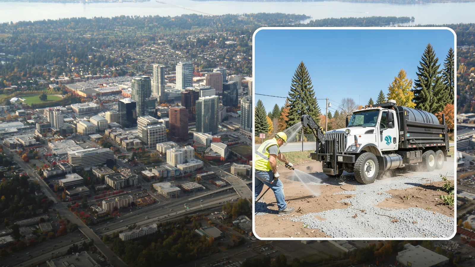 Bare Ground Vegetation Control in Bellevue, King County, WA - Long-residual vegetation control keeping gravel yards, fence lines, and equipment areas free of growth.