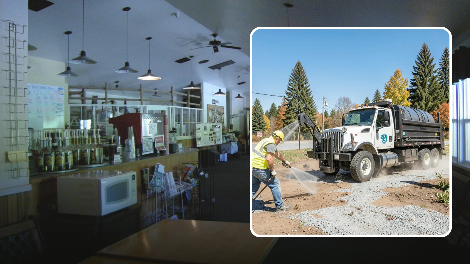 Bare Ground Vegetation Control in Black Diamond, King County, WA - Long-residual vegetation control keeping gravel yards, fence lines, and equipment areas free of growth.