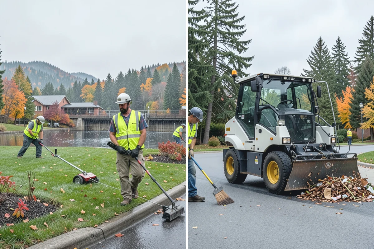 Bare Ground Vegetation Control in Bonney Lake, Pierce County, WA - Identify bare-ground zones and confirm setbacks from drainage and plantings