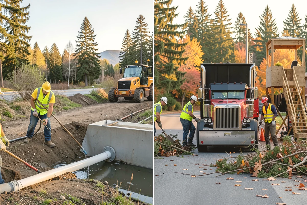 Bare Ground Vegetation Control in Carbonado, Pierce County, WA - Identify bare-ground zones and confirm setbacks from drainage and plantings
