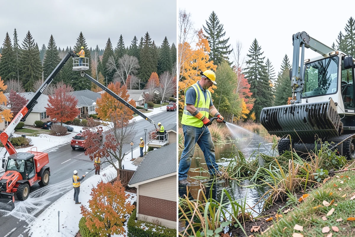 Bare Ground Vegetation Control in Coupeville, Island County, WA - Identify bare-ground zones and confirm setbacks from drainage and plantings